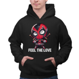 Feel the love  - pánska mikina s potlačou
