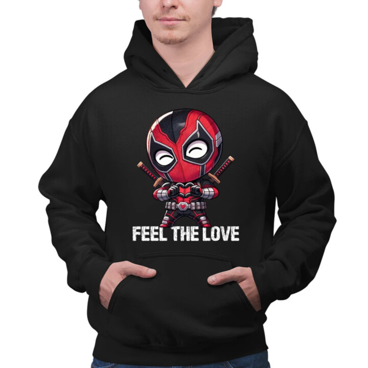 Feel the love  - pánska mikina s potlačou