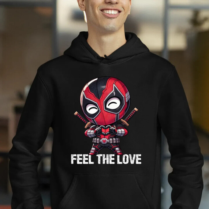 Feel the love  - pánska mikina s potlačou