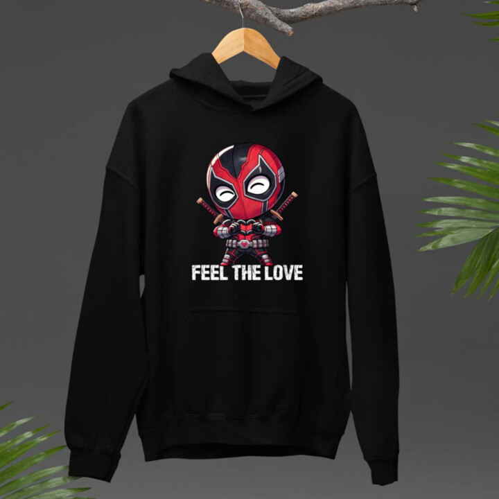 Feel the love  - pánska mikina s potlačou