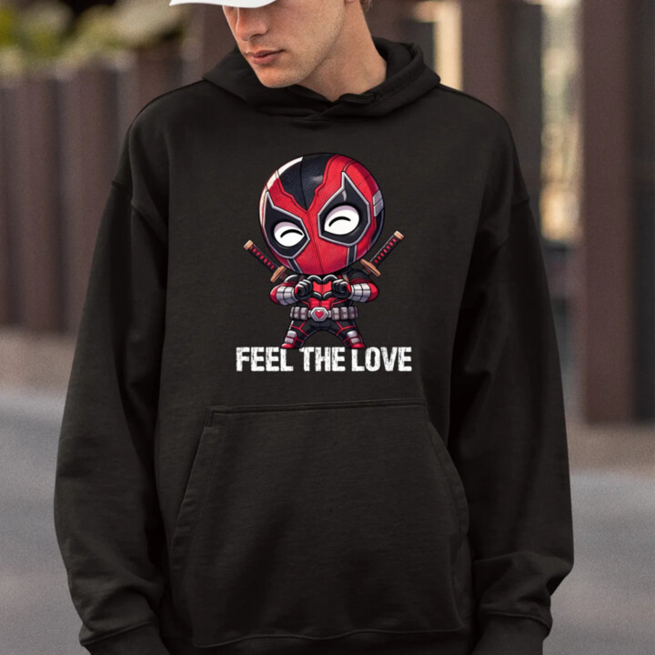Feel the love  - pánska mikina s potlačou