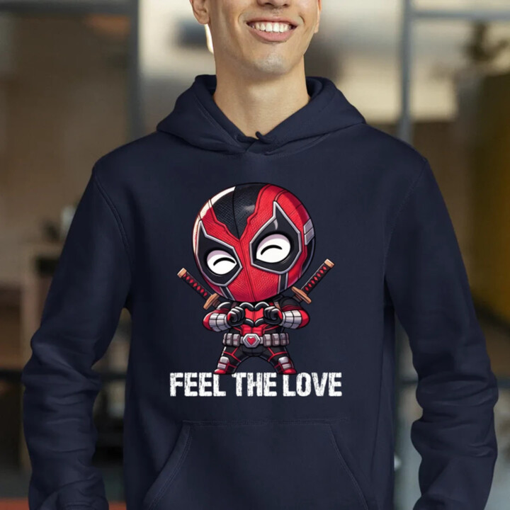 Feel the love  - pánska mikina s potlačou