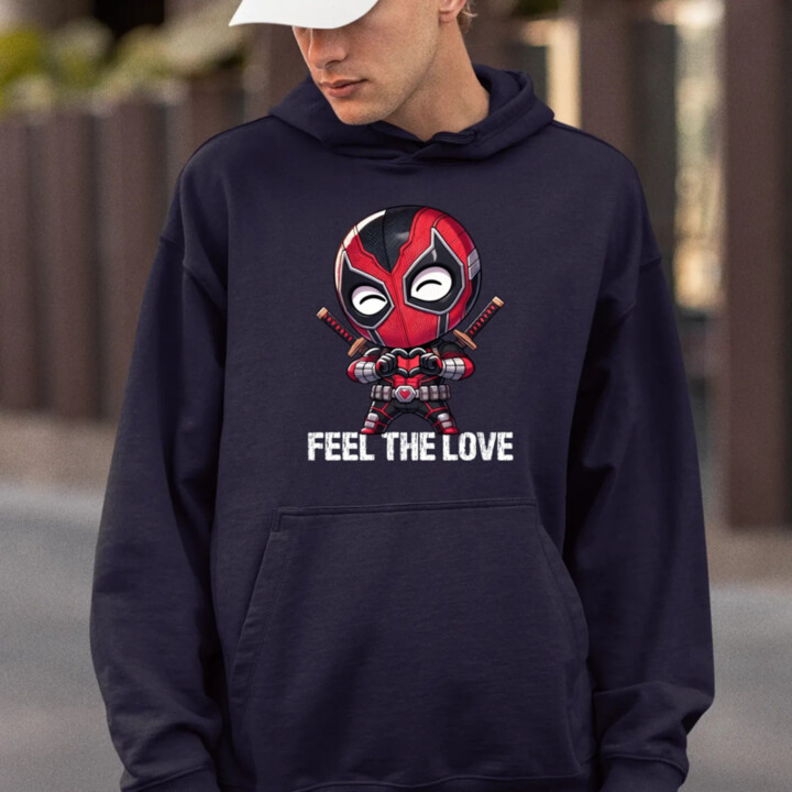Feel the love  - pánska mikina s potlačou
