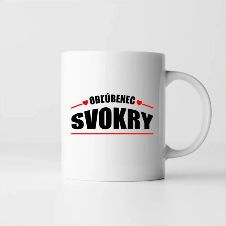 Obľúbenec svokry - keramický hrnček s potlačou