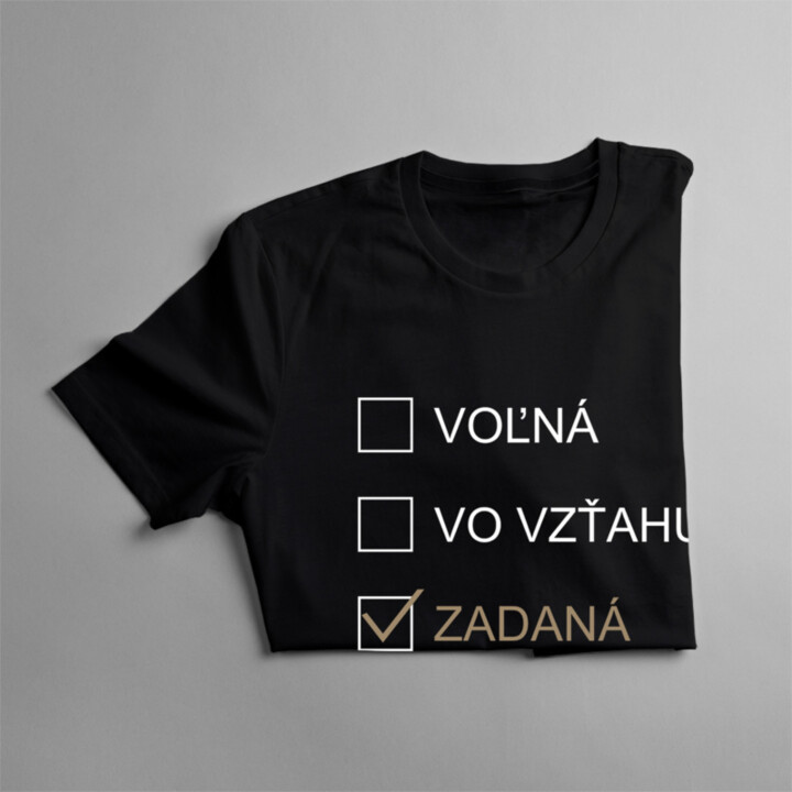 Zadaná so sexy kuchárom - dámske tričko s potlačou