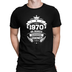 1970 Narodenie legendy 55 rokov - pánske tričko s potlačou