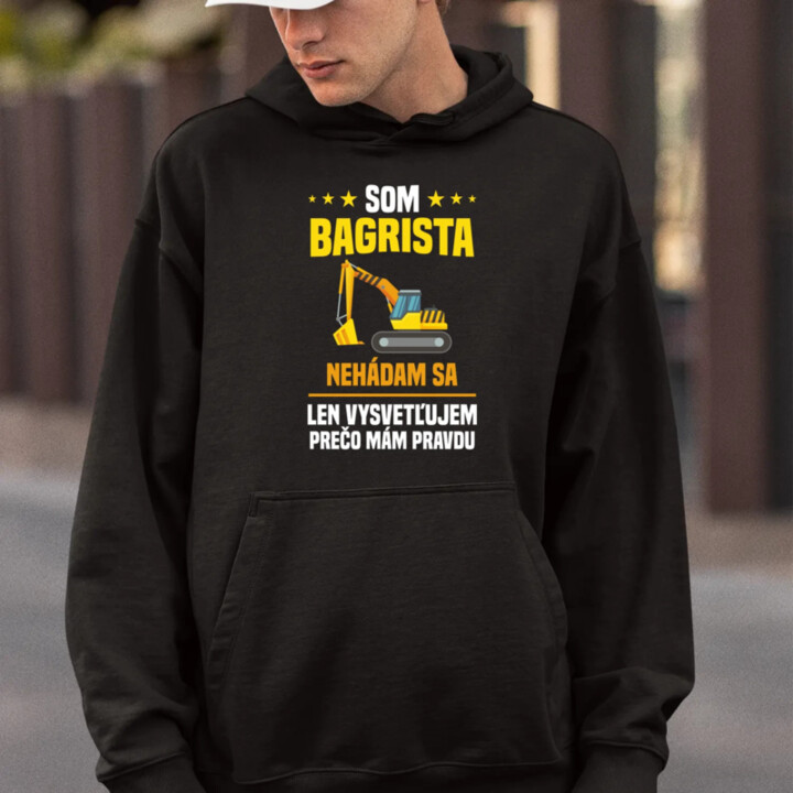 Som bagrista - nehádam sa  - pánska mikina s potlačou