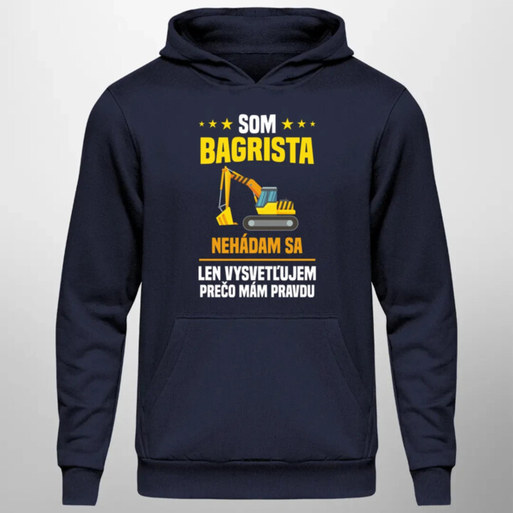 Som bagrista - nehádam sa  - pánska mikina s potlačou