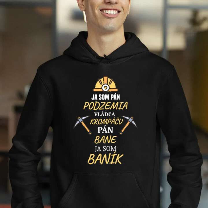 Ja som pán podzemia  - pánska mikina s potlačou