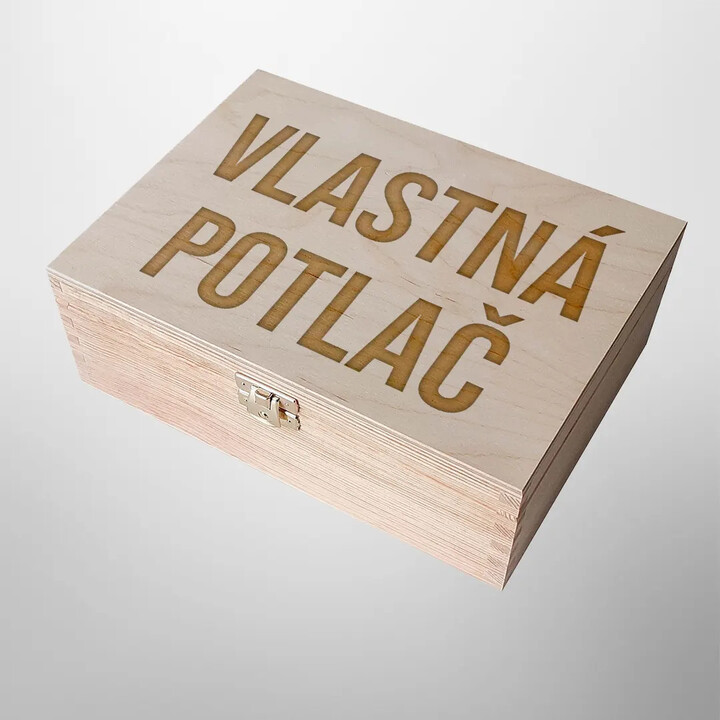 Drevený box na čaj  s vlastnou potlačou