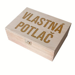 Drevený box na čaj  s vlastnou potlačou