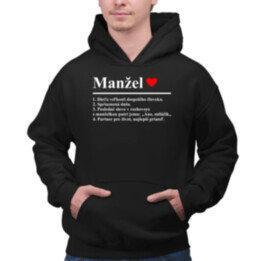 Manžel - slovníková definícia  - pánska mikina s potlačou
