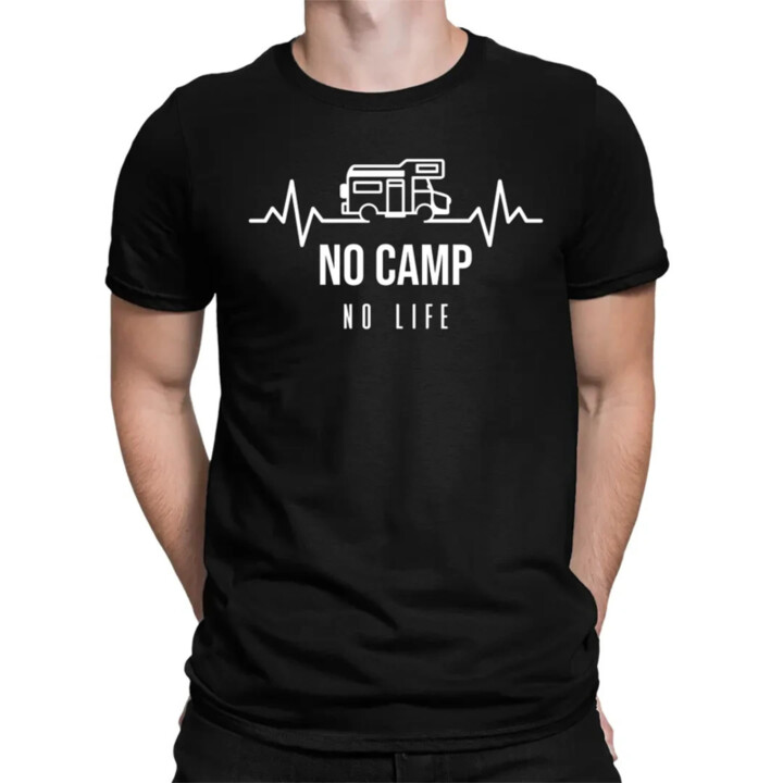 No camp, no life - pánske tričko s potlačou