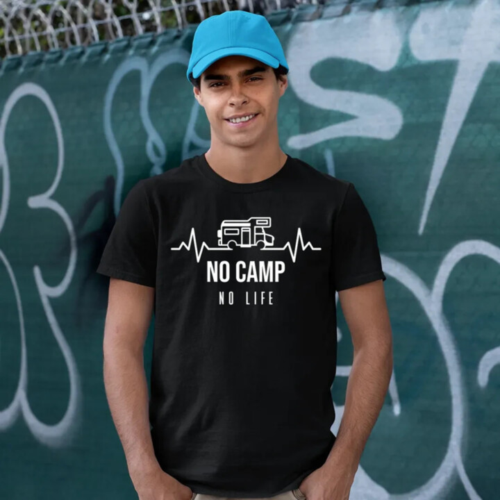 No camp, no life - pánske tričko s potlačou