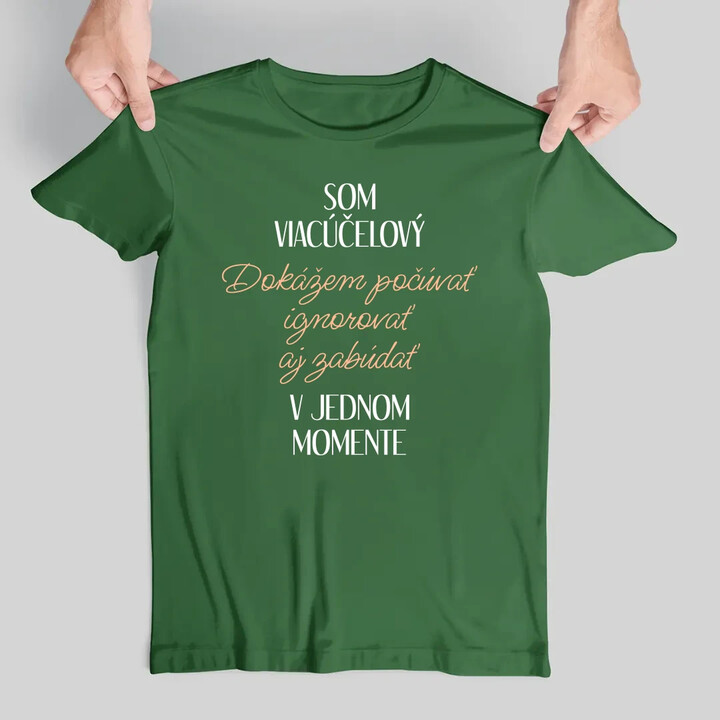 Som viacúčelový - pánske tričko s potlačou