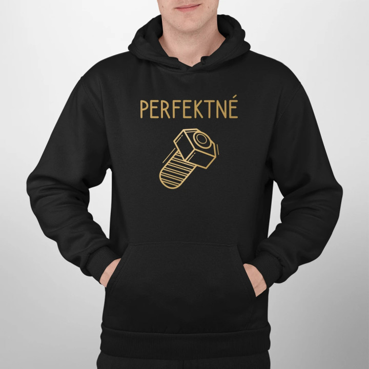 Perfektné  - pánska mikina s potlačou