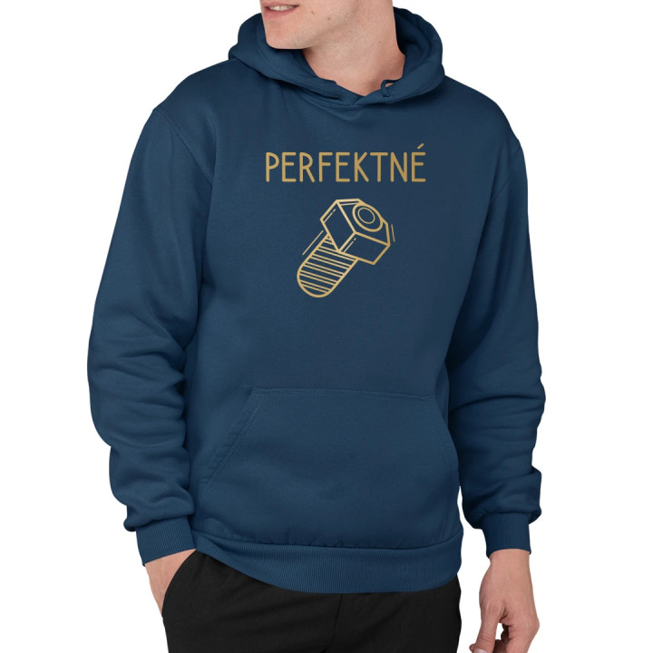 Perfektné  - pánska mikina s potlačou