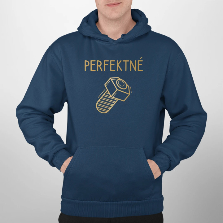 Perfektné  - pánska mikina s potlačou