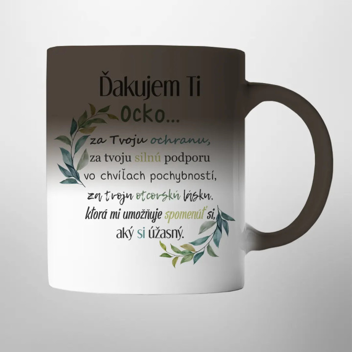 Ďakujem Ti, Ocko... - magický hrnček s potlačou