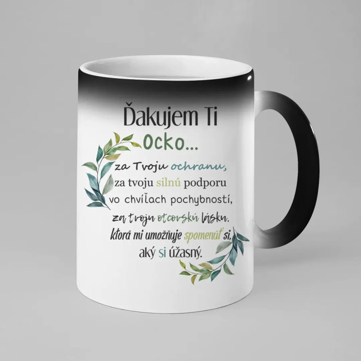 Ďakujem Ti, Ocko... - magický hrnček s potlačou