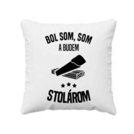 Bol som, som a budem stolárom - vankúš s potlačou