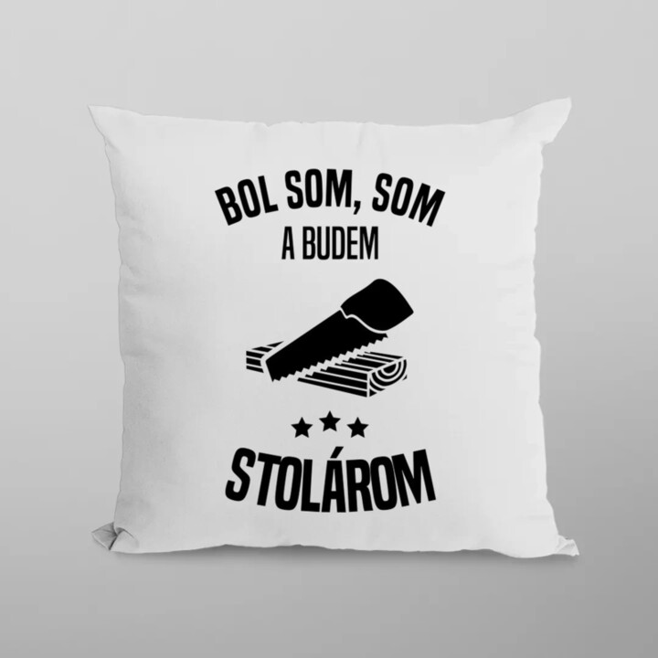 Bol som, som a budem stolárom - vankúš s potlačou