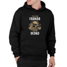 Povolaním farmár, srdcom dedko  - pánska mikina s potlačou
