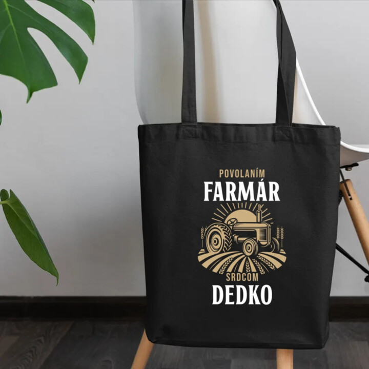 Povolaním farmár, srdcom dedko - taška s potlačou