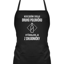 Nehľadám svoju druhú polovičku - zástera s potlačou