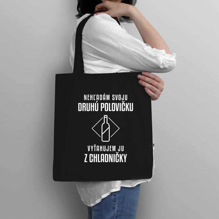 Nehľadám svoju druhú polovičku - taška s potlačou