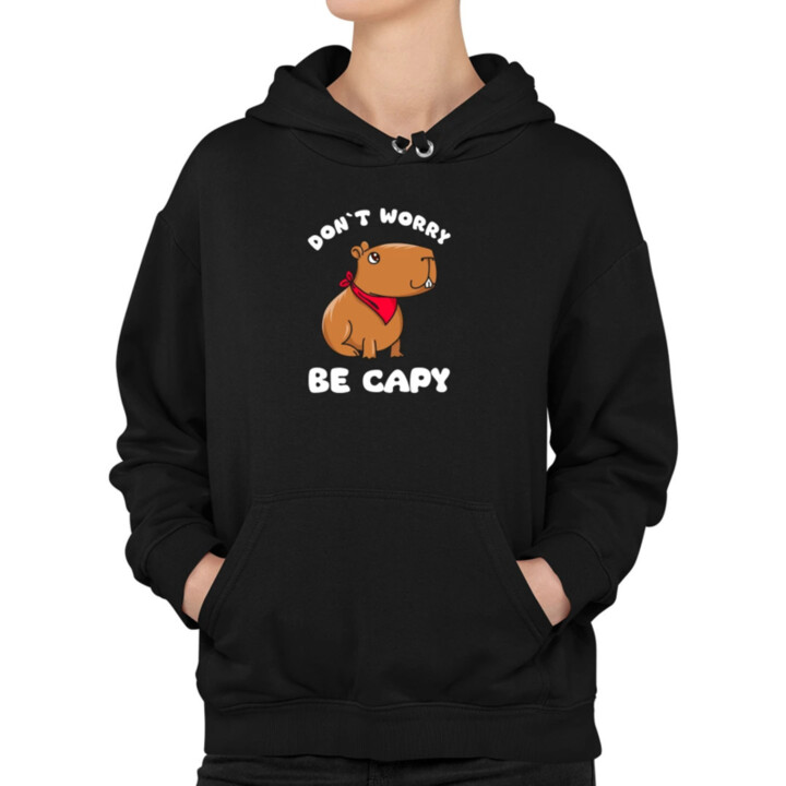 Don`t worry be Capy  - dámska mikina s potlačou