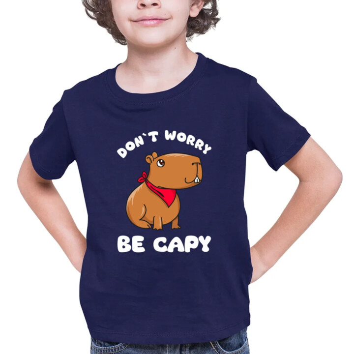 Don`t worry be Capy - detské tričko s potlačou