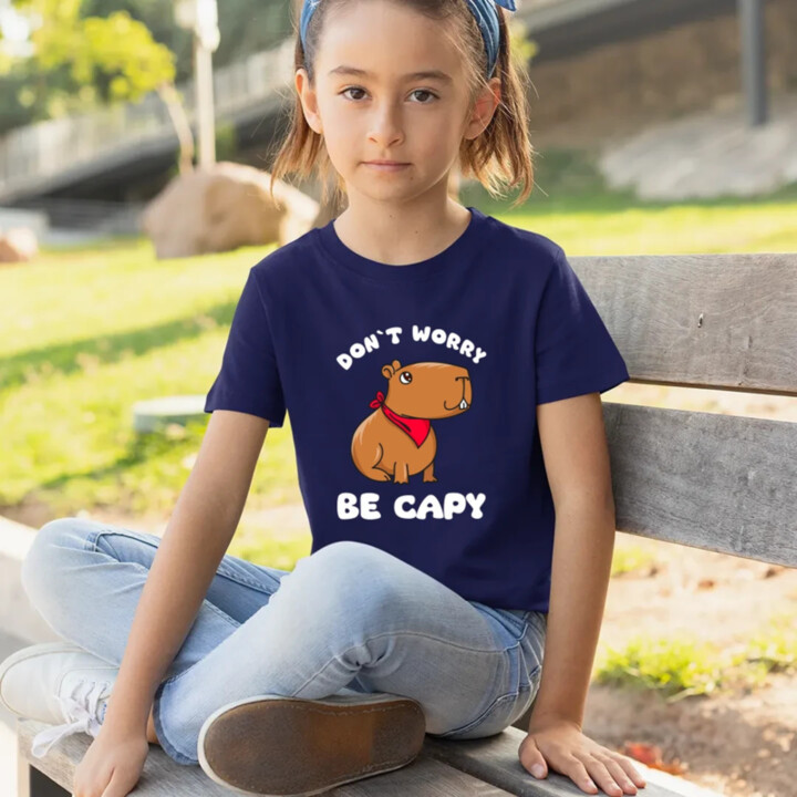 Don`t worry be Capy - detské tričko s potlačou