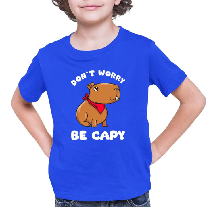 Don`t worry be Capy - detské tričko s potlačou