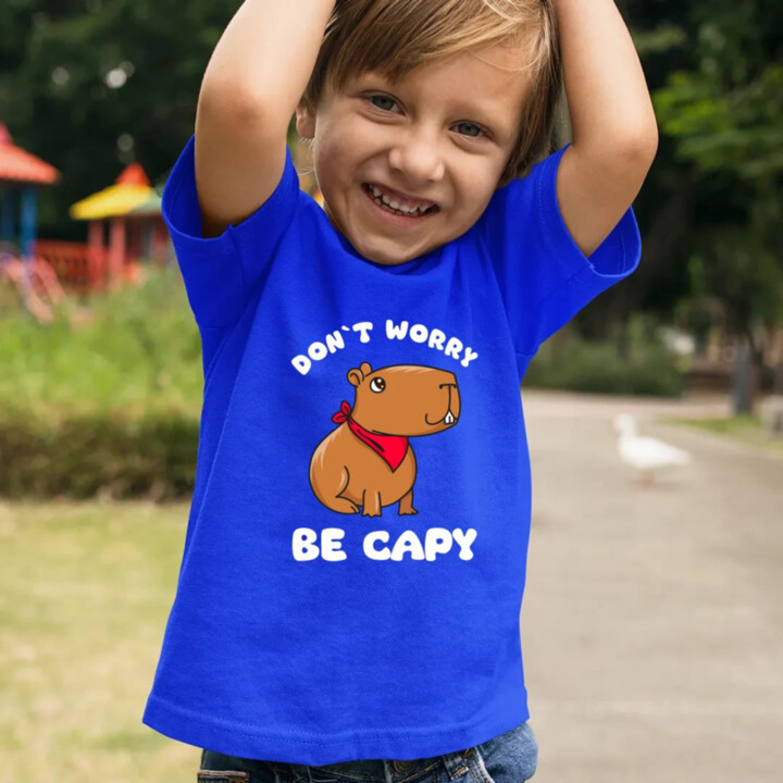 Don`t worry be Capy - detské tričko s potlačou