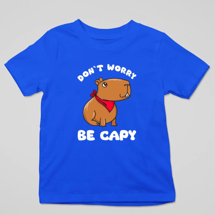 Don`t worry be Capy - detské tričko s potlačou