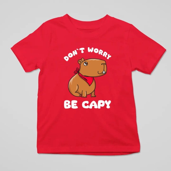 Don`t worry be Capy - detské tričko s potlačou