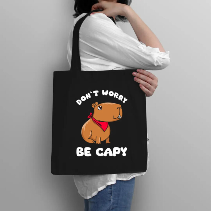 Don`t worry be Capy - taška s potlačou