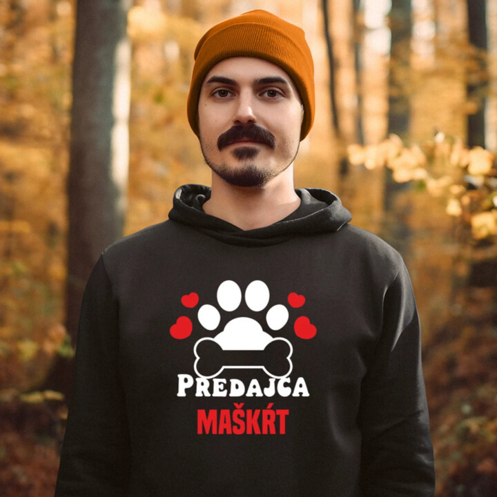 Predajca maškŕt  - pánska mikina s potlačou