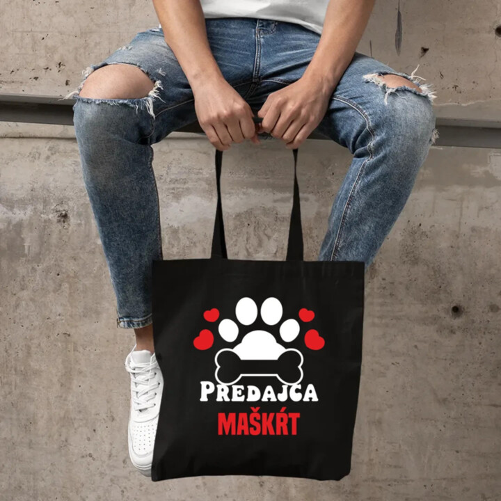 Predajca maškŕt - taška s potlačou