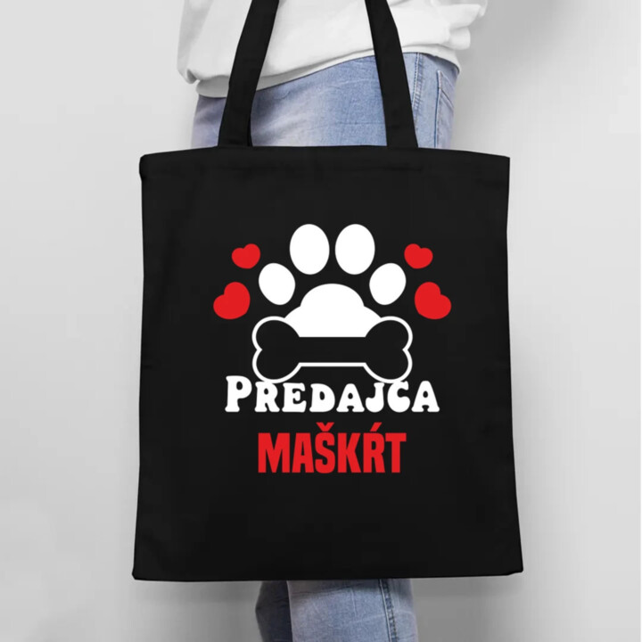Predajca maškŕt - taška s potlačou