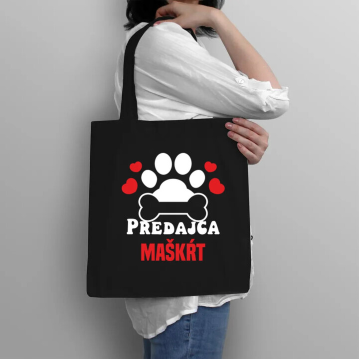 Predajca maškŕt - taška s potlačou