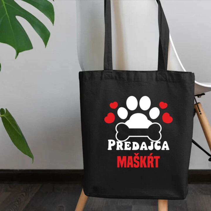 Predajca maškŕt - taška s potlačou