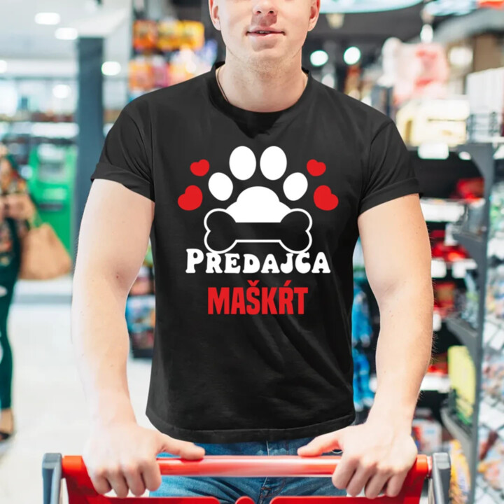 Predajca maškŕt - pánske tričko s potlačou