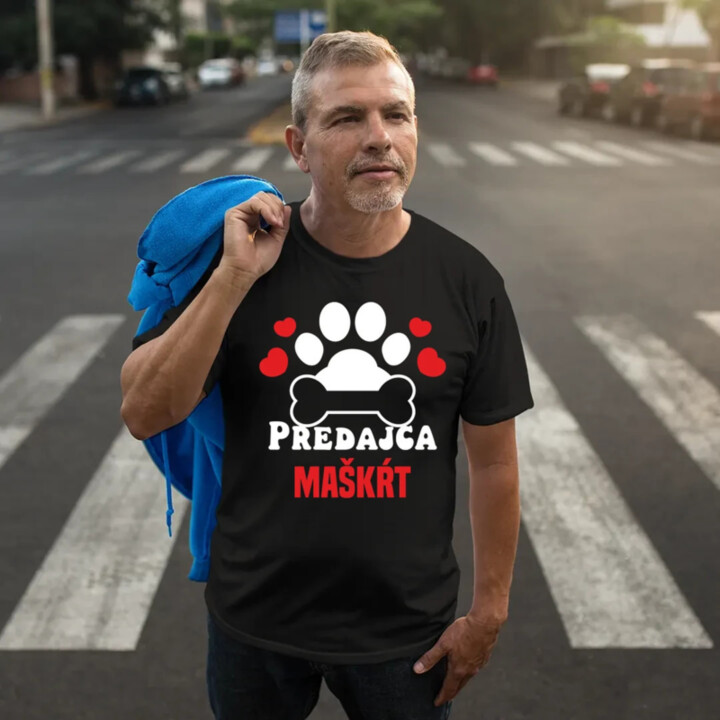 Predajca maškŕt - pánske tričko s potlačou
