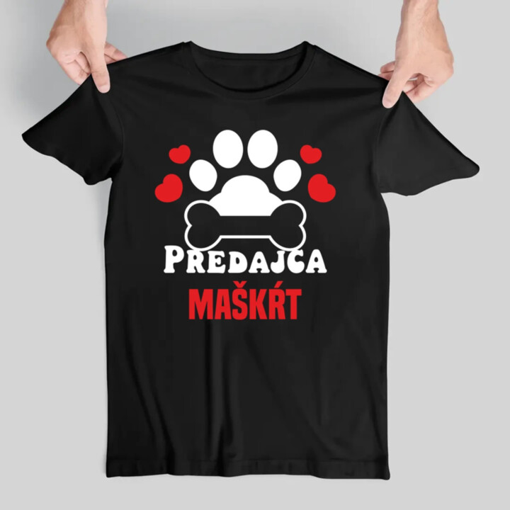 Predajca maškŕt - pánske tričko s potlačou