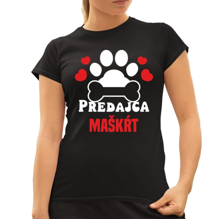 Predajca maškŕt - dámske tričko s potlačou
