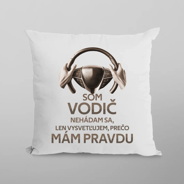 Som vodič - vankúš s potlačou