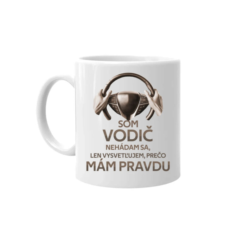Som vodič - keramický hrnček s potlačou