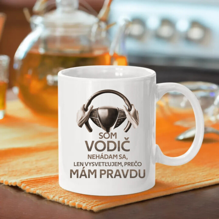 Som vodič - keramický hrnček s potlačou